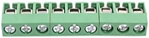 Iivverr 3pcs 5mm Pitch 26-10AWG 9 Posição 9 pinos Tipo de PCB de montagem verde Montagem de parafuso de plástico verde Terminal Block Conector 300V 10a (3pcs 5mm Pitch 26-10AWG 9 Posição 9 Pin Tipo EnchUfable Montaje EN