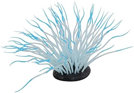 Penn-Plax Aquaplants Artificial Soft Silicone Sea Anemone Aquarium Plant Blue, 1ea/One Tamanho-PDS-030172102462