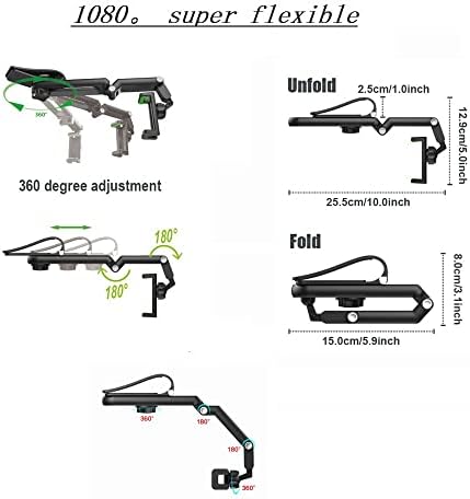 GSTX Sun Visor Car Telepoll, 360 Rotativo Suporte de suporte de suporte do carro Suporte de clipe, suporte de carro