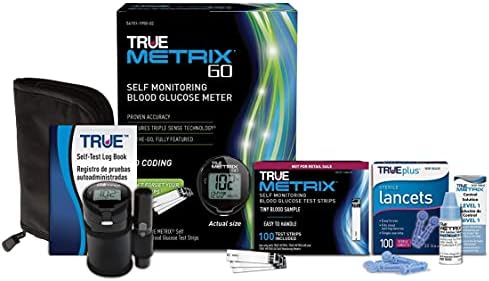 True Metrix® Go Starter Kit com tiras de teste True Metrix® e pacote TruePlus® Lancet