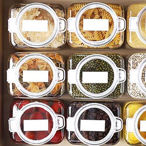 Recipientes para recipientes de cereais doiTool recipientes de armazenamento de alimentos de plástico com tampas fáceis