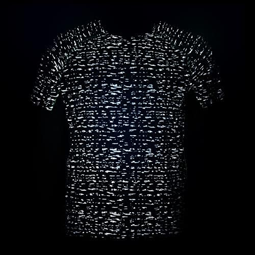 Camisa ao ar livre de desempenho refletivo masculino de Wildspark - Camiseta de alta visibilidade para homens, manga curta