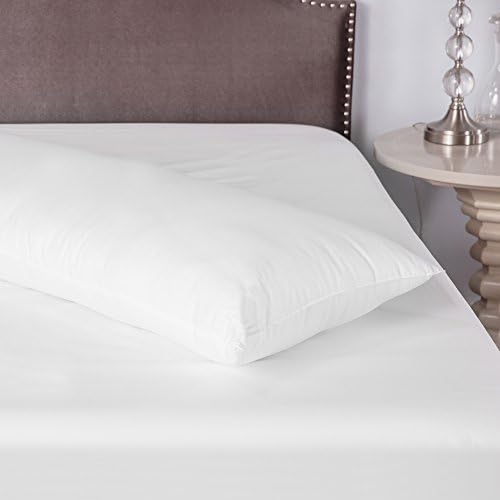 BIOPEDIC-38680 Almofadas de cama de 4 pacote com tecnologia anti-odor ultrafres embutida, tamanho padrão, travesseiro de corpo branco e soft-tex sofroft, 20 x 54, branco