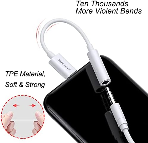 MAS CARNEY USB TIPO C A ADAPTADOR AUX feminino do tipo C a 3,5 mm, fones de ouvido de áudio HiFi Jack, compatível com Huawei