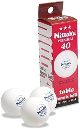 Nittaku 3-estrelas premium 40+ Bolas de tênis de mesa