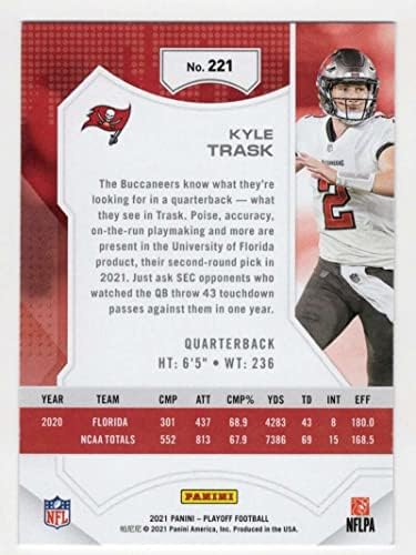 Kyle Trask RC 2021 Panini Playoff #221 Rookie NM+ -MT+ NFL Football Buccaneers