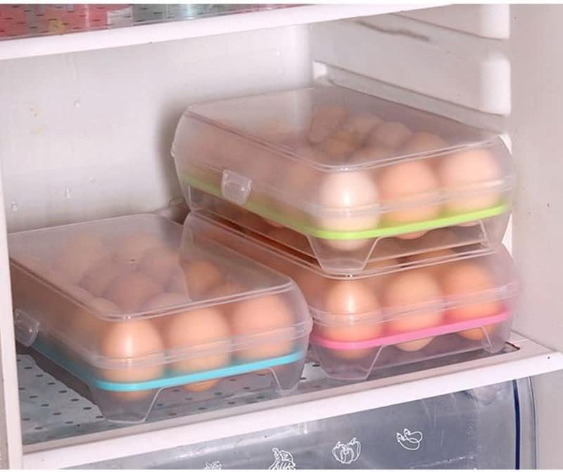 Caixa prática de ovo prático geladeira fresca caixa portátil caixas de armazenamento caixas de armazenamento caixas