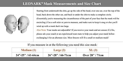 Leonark Armory Hema capacete - máscara de treinador de esgrima - Máscara nacional de 1600n - engrenagem de proteção de esgrima com bolsa de armazenamento