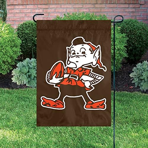 NFL Cleveland Browns Brownie A bandeira do jardim premium Elf, 12,5 x 18 polegadas