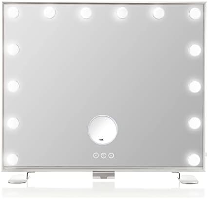 Miss Sweet Vanity Mirror com 14 Bulbos de LEDs Luzes de LEVias grandes espelhos de Hollywood
