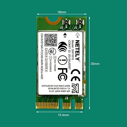 Netely IEEE 802.11ac WiFi 5 NGFF M2 Interface 600Mbps Adaptador de Wi-Fi de banda dupla para laptop-NGFF M2 Wi-Fi Cartão com adaptador