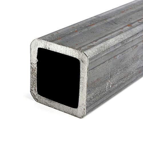 A500/A513 Tubos quadrados de aço carbono, laminado a quente, ASTM A-36, 2 altura, 1/4 de parede, 12 de comprimento, onlinemetals
