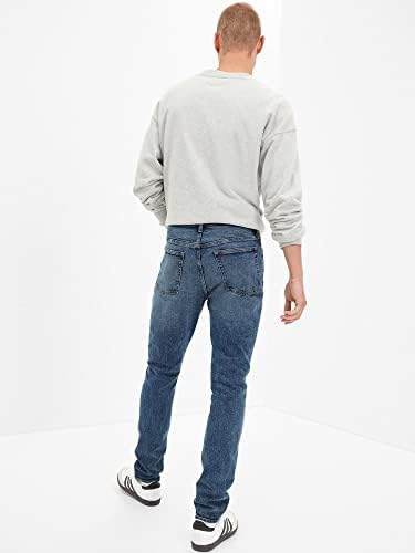 Jeans de jeans magro de falha de gap masculino