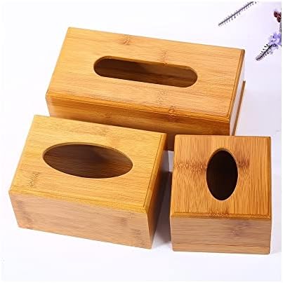 Bambu Box Box Desktop Storage Wood Caixa de lenços de papel criativo Casa Desenho de Bambu e Caixa de Tecidos de Madeira