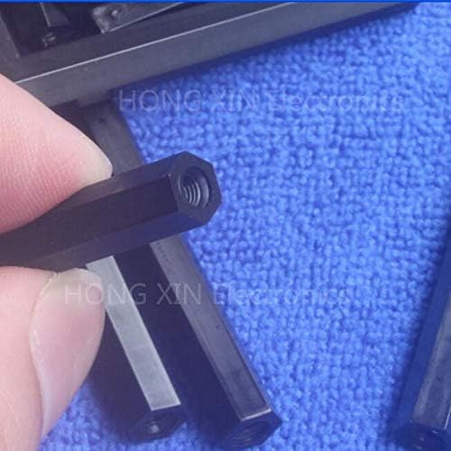 Parafuso M2.55/6/8/10/200/15/18/20/2015+6 1pcs Black Nylon Staneff Spacer padrão M2.5 Plástico Male-Feminino 5-25mm Peças de reparo de kit-Peças de reparo-