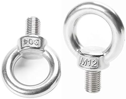 M12 304 Anéis de parafuso de aço inoxidável Eyebolt 2pcs