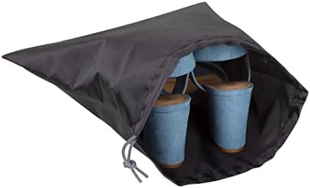 Richards Homewares Travel Shoe Tote Bag, conjunto de 3 peças, preto