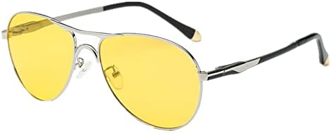 Óculos de condução noturna dexlary homens mulheres - anti -Glare polarizados UV400 Amarelo Segurança Night Vision Glasses para dirigir
