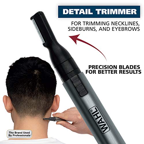 Wahl Micro Groomsman Bateria Pessoal Trimmer & Detalhador para higiênica higiene com cabeças enxaguáveis ​​e intercambiáveis