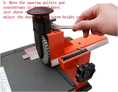Use folha de folha de folha de identificação Marcador de máquina MACHATE METAL Rótulo Tag de estampagem Impressora 4mm Navio de nós