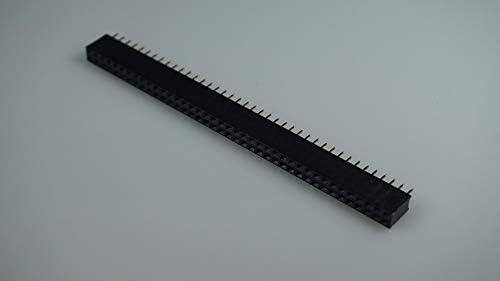 DAVITU EQUIPELTIVOS ELÉTRICOS SUPLIMENTOS - 1000pcs Pitch 2,54mm 2x40 pino fêmea fêmea de tira de cabeçalho de linha dupla Tipo de
