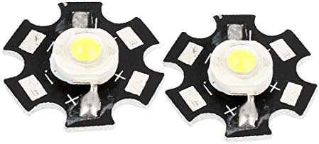 X-Dree 2pcs 5W 6000-6500K Lâmpada LED de luz branca emissora de contas 290-300LM (2PCS 5W 6000-6500K LAMPARA EMISOR DE CUENTAS 290-300LM