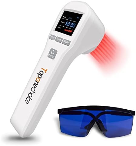 Toponechoice Red Light Terapy Dispositivo - 4x808nm+16x650nm perto da terapia de luz infravermelha para alívio da dor muscular