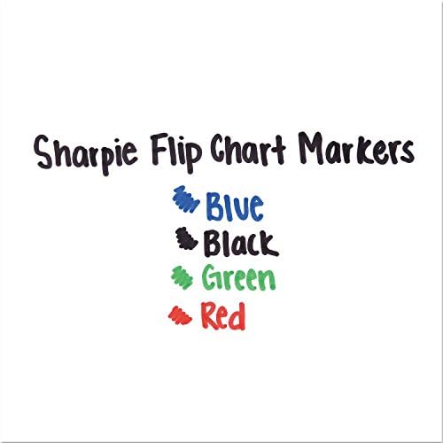 Sharpie 22474 Flip Chart Markers Tip Bullet Tip Four Colors 4/Set