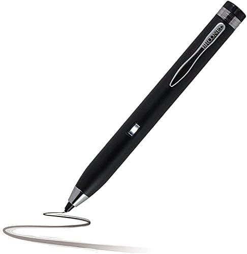 Caneta de caneta de Broonel Black Fine Point Digital Active Stylus - Compatível com Dell XPS 13 9310 laptop de 13,3 polegadas