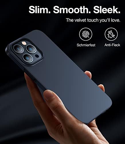Torras Magnetic Slim projetado para iPhone 12 Pro Case/iPhone 12 Case Ultra Fin Durable Protection Hard Silky Matte acabamento iPhone 12 MagSafe Caso 6.1 '', Grafite Black