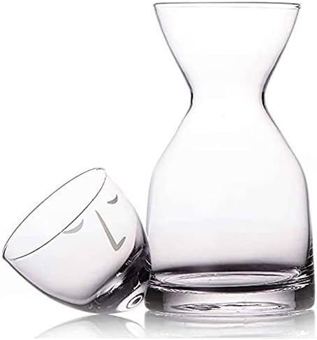 Huangxing - jarra de vidro smiley com tampa, jarra resistente ao calor para água quente/fria, 850 ml de jarro de vidro de vidro leite