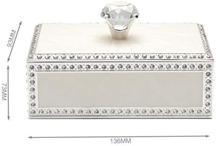 Lasody Diamond Crystal Jewelry Storage Box for Rings Earrings Colar Jóias do Organizador de Baús de Bande