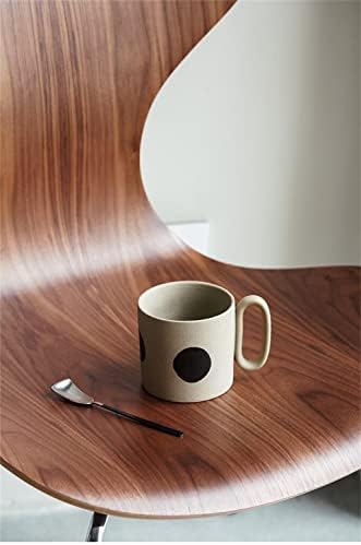 Yfqhdd Canecas de cerâmica geométrica com alça fosca de copos de café artesanal de café com formato de chá de leite de leite de