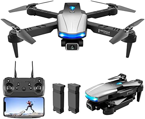 Sylycs Drone 4K Photo, FPV Quadcopter para Iniciantes, Passe Auto, Long Rangei, Siga -me, Retorno automático para casa, 2 baterias