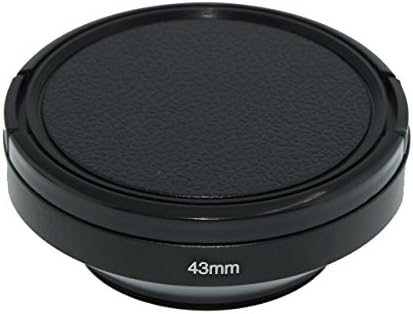 Capuz de lentes Sioti de 43 mm, tratamento fosco dentro, material de alumínio, compatível com todas as lentes da câmera s/c/n/f/o/p
