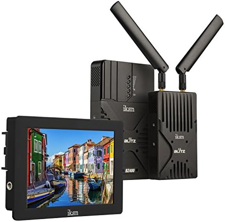 IKAN BZ400-S7H-KIT BLITZ 400 Sistema de vídeo sem fio e kit de monitor S7H, preto