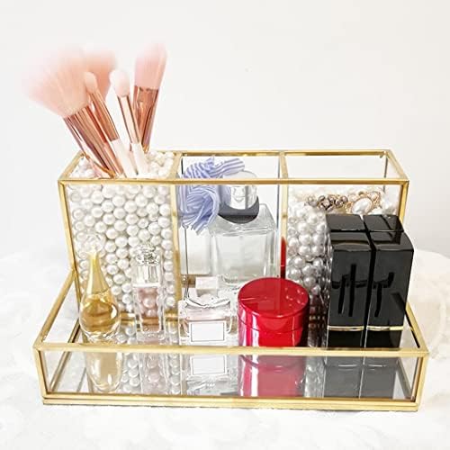 Liuzh Clear Cosmetic Makeup Brush Armazenador Capa Organizador da mesa de caixa