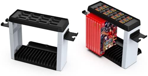 Organizador do organizador de jogos para Nintendo Switch OLED Joy-Con-Constr Controller Switch Storage Station e Organizer Switch Rack