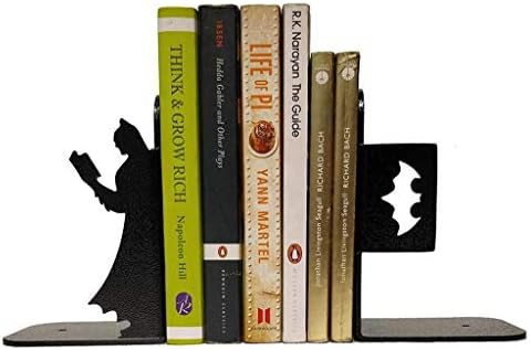 MQH Bookends Livros Creative Bookends Livro termina para as prateleiras Metal Desk Stands Bookernd titular Readings Stoppers de livro preto de peso pesado para livros