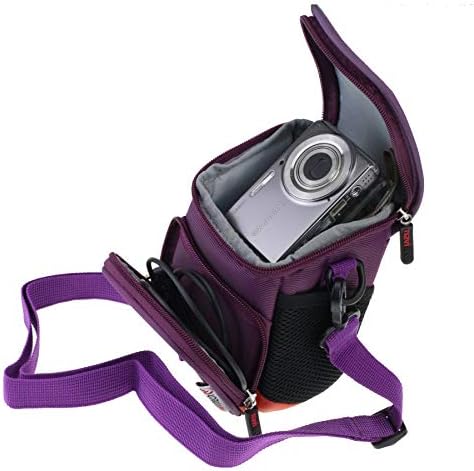 Câmera de transporte instantânea roxa da Navitech e bolsa de viagem compatível com a Leica Socompatible com a câmera instantânea