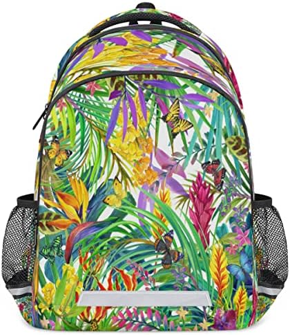 CFPOLAR Tropical Leave Palm Summer （03） Mochila estudantil com mochila da escola de compartimento de laptop para homens homens universitários adolescentes meninos meninos