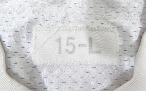 2015 San Francisco 49ers Jordan Smallwood #17 Game usou White Practice Jersey L7 - Jerseys de Jerseys usados ​​na NFL não assinada