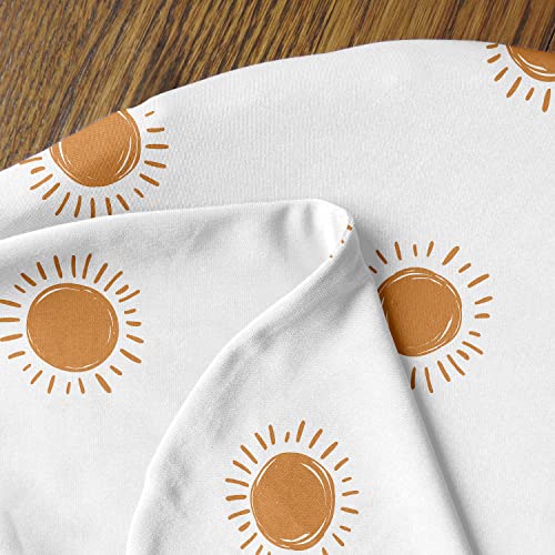 Doce jojo projeta branco e laranja boho sol garoto menina swaddle manta camisa esticada malha recém -nascida bebê recebendo