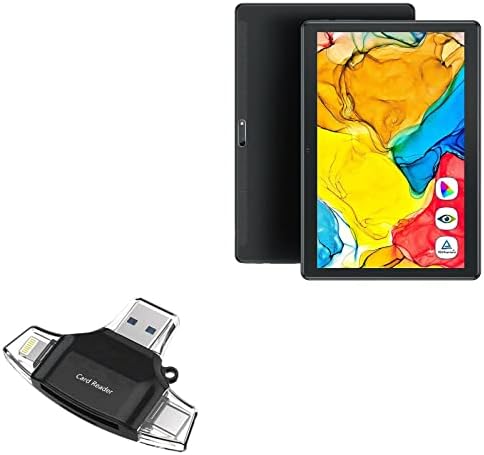 BOXWAVE SMART GADGET Compatível com Dragon Touch Max10 Plus Tablet - AllReader SD Card Reader, MicroSD Card Reader SD Compact