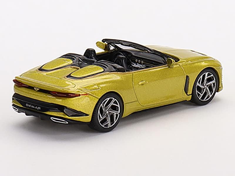Bentley Mulliner Bacalar Amarelo Flame Metallic Limited Edition para 1800 peças Worldwide 1/64 Modelo Diecast Model Car