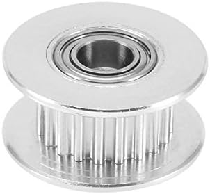 Uxcell Aluminium 20t 5mm Bore 2mm Pitch Timing Belt com rolamento de esferas