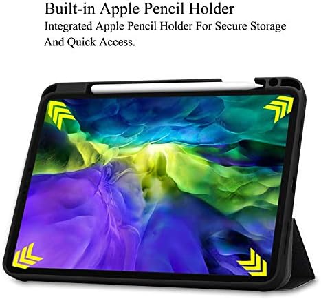Artyond Case for iPad Pro 12,9 polegadas, flip -trifold stand estojo com porta -lápis e capa de visualização de múltiplos ângulo de sono/acordamento automático para iPad Pro 12.9 '' 5th/4th 2021/2020 Lançamento, Big Eyes