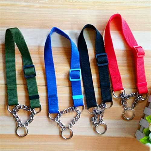 Colar de cachorro de nylon de mgwye com colares de pet -link soldados Colcares de treinamento Acessórios de treinamento de tamanho ajustável colar