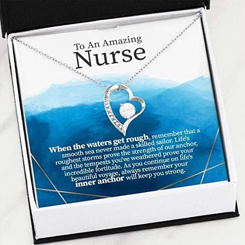 Colar artesanal - citação significativa para uma incrível enfermeira Jóias Presente de Apreciação de Jóias Presente Personalizado Para