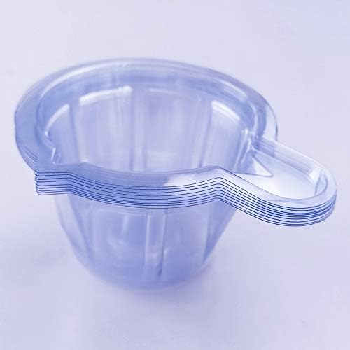 Copas de urina de lefubaby Plástico Copo de recipiente de urina descartável de urina de urina Copo da urina de urina Copo com alça para facilitar o teste de ovulação Teste de pH do teste de gravidez 120pcs 50ml